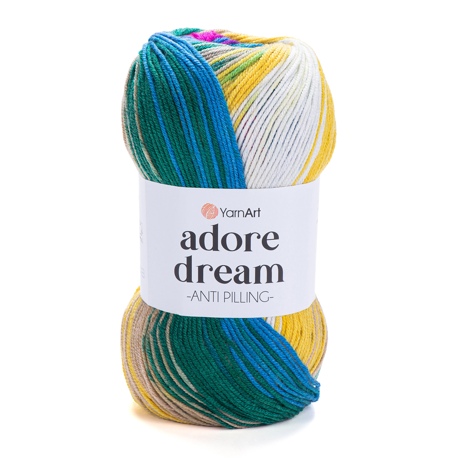 yarnart adore dream - hellblau/grün/gelb (1057) - 100gr (280mt) | 1st