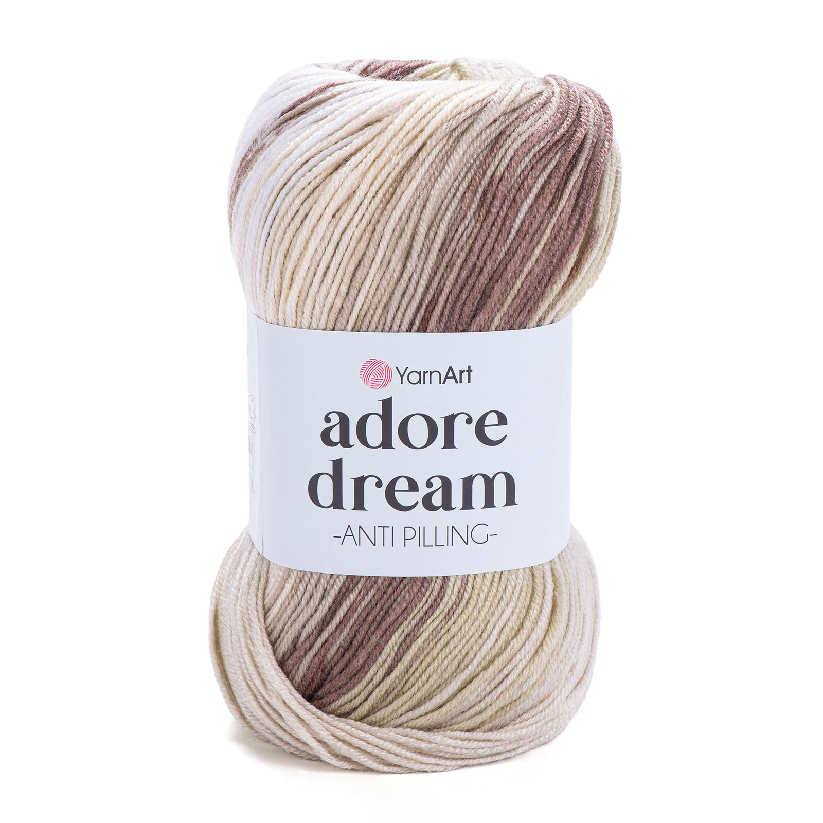 yarnart adore dream - beige/braun/sahne (1068) - 100gr (280mt) | 1st
