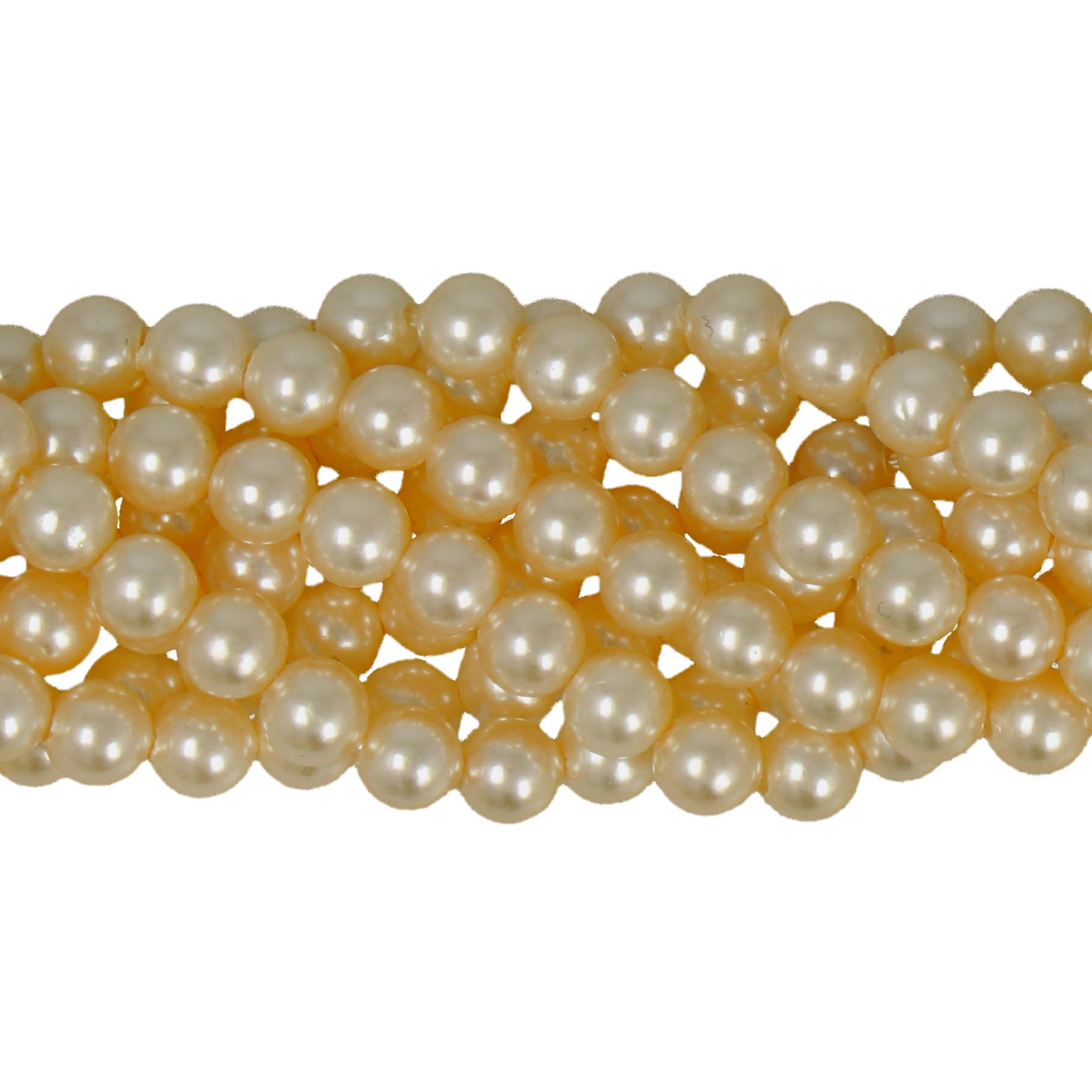 muschelkernperlen gold runde 4mm | strang 38/40cm