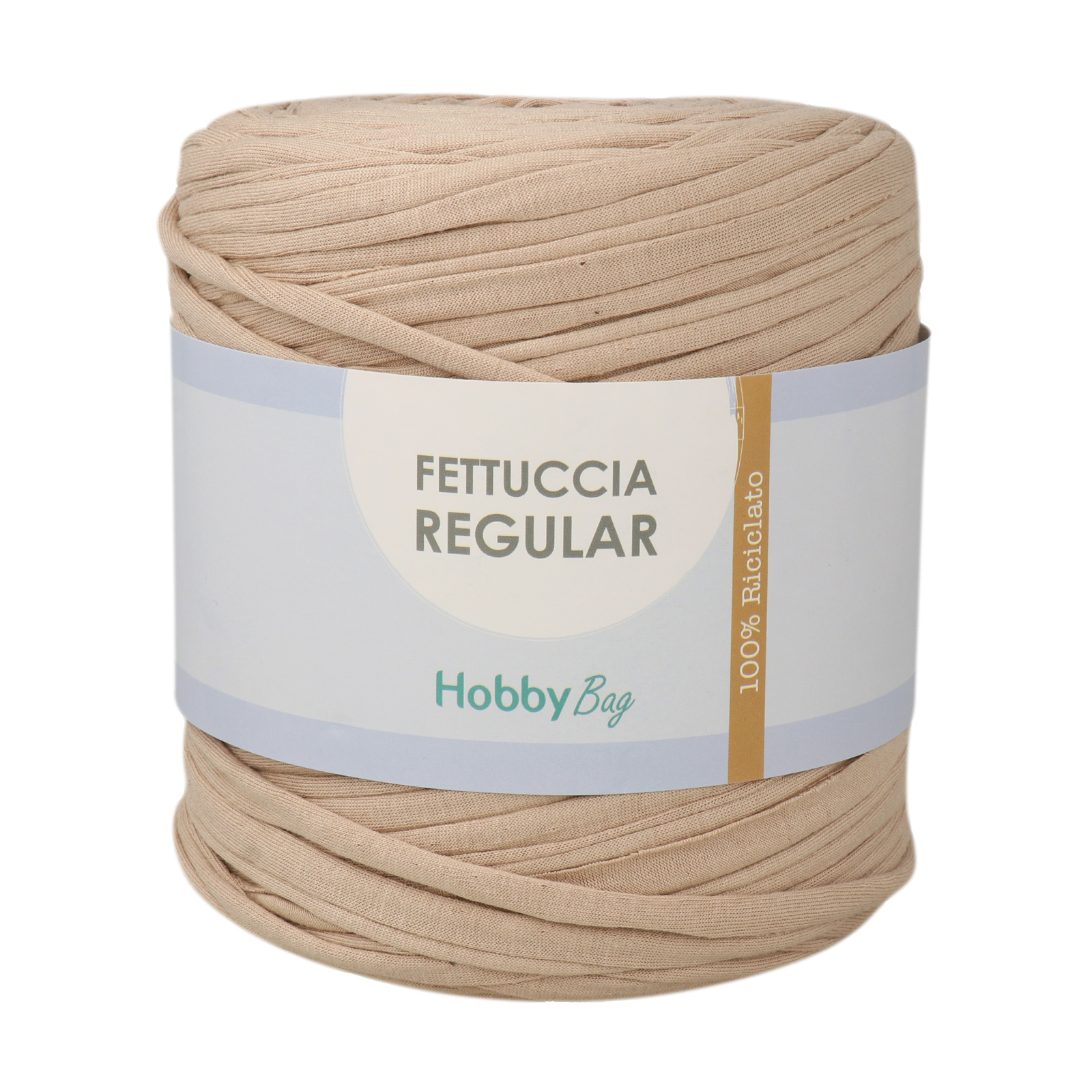 hobbybag t-shirt yarn fettuccia regular - caffè mocha - 700-900gr ca. (110-130mt) | 1st