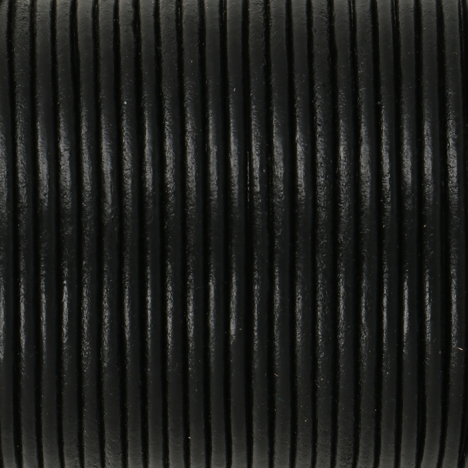 black leather cord - diameter 2mm 25mt spool | 1pc