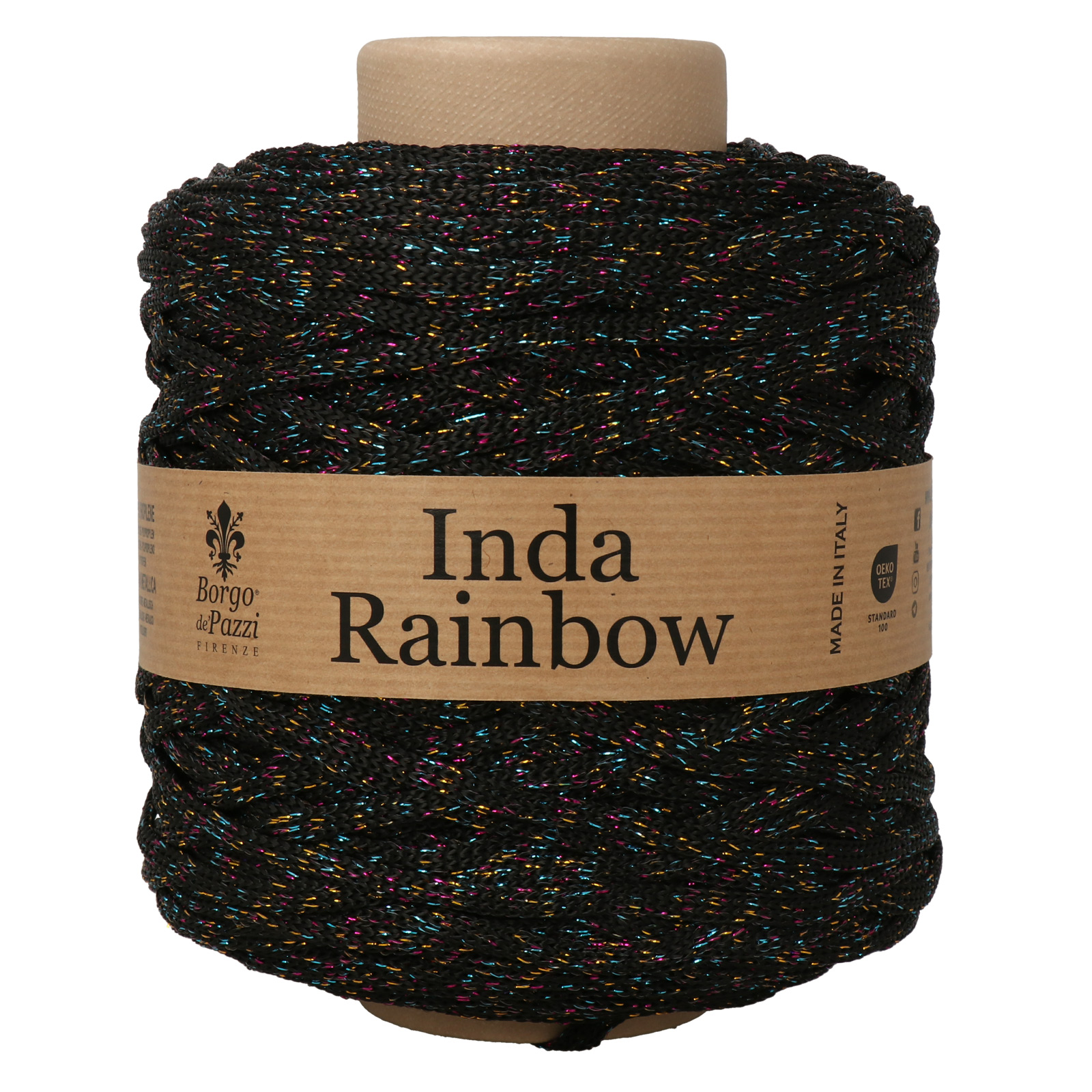 borgo de' pazzi inda rainbow - schwarz/mehrfarbig (5) - 535gr (165mt) | 1st
