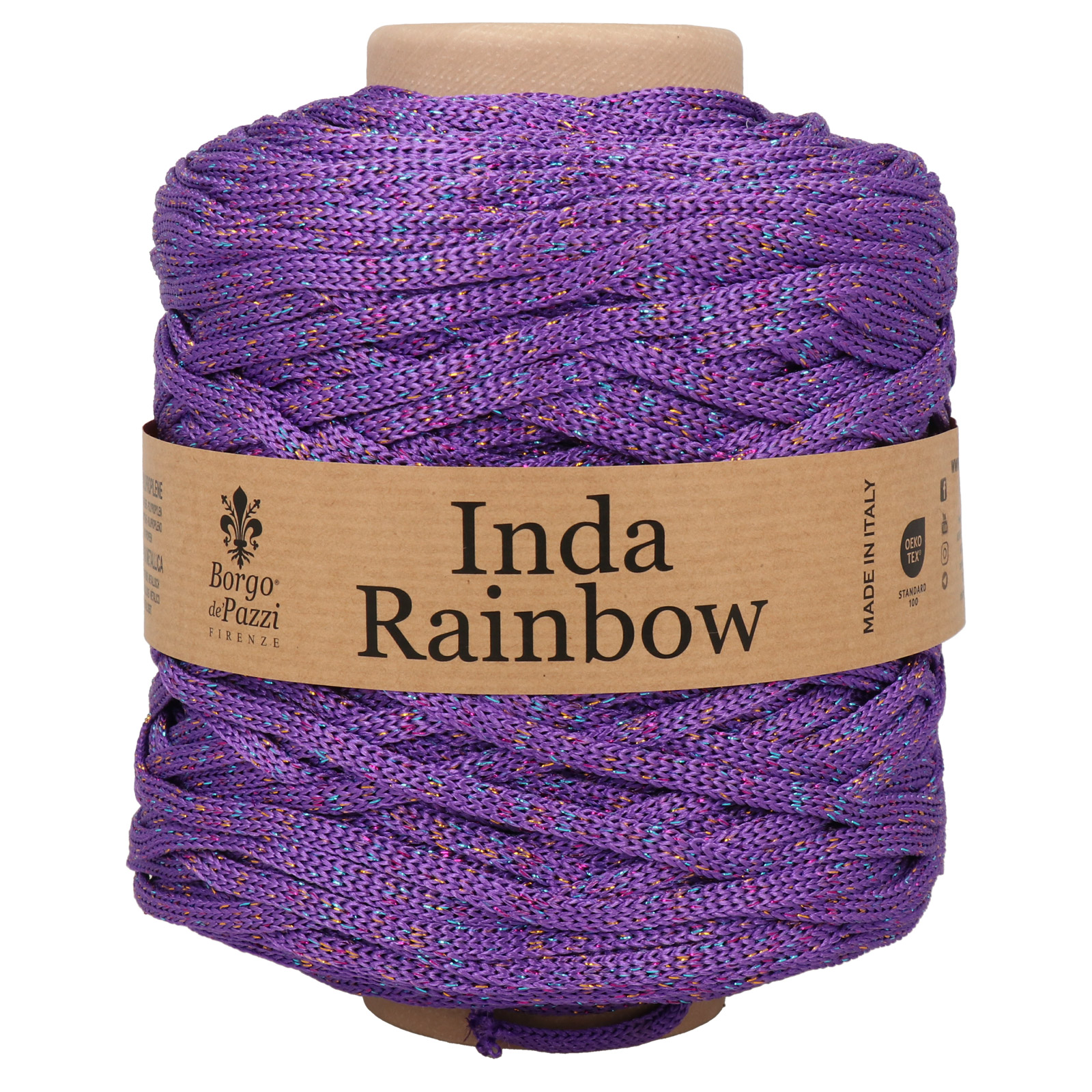 borgo de' pazzi inda rainbow - purpur/multicolor (24) - 535gr (165mt) | 1st