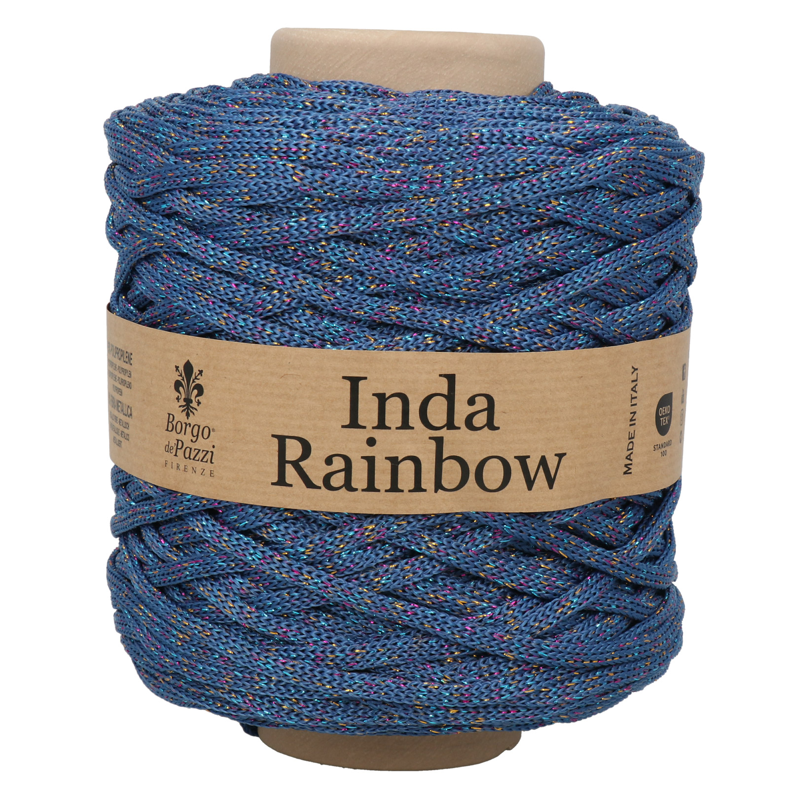 borgo de' pazzi inda rainbow - avio/multicolor (31) - 535gr (165mt) | 1pc