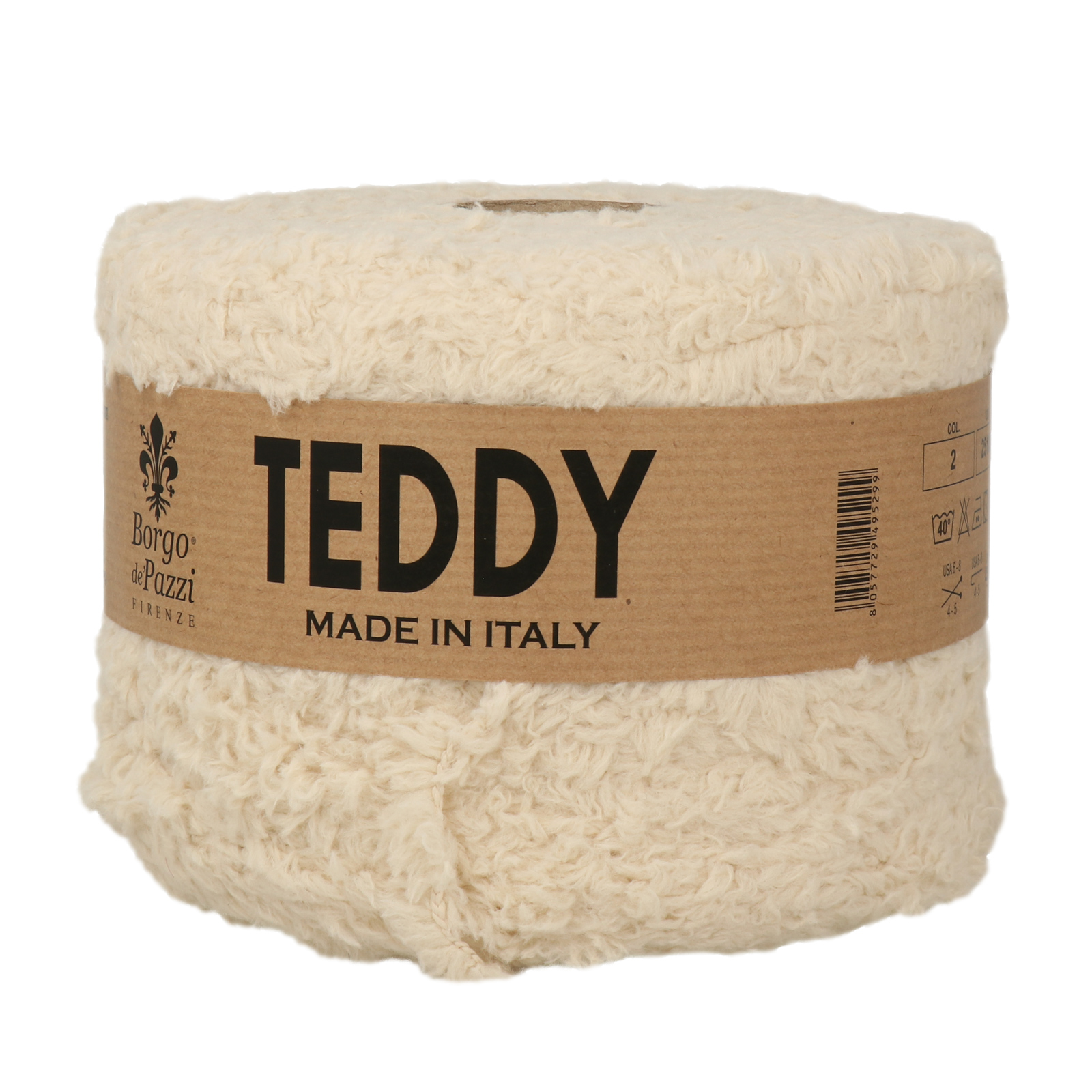 borgo de' pazzi teddy - milk (02) - 500gr (480mt) | 1pc