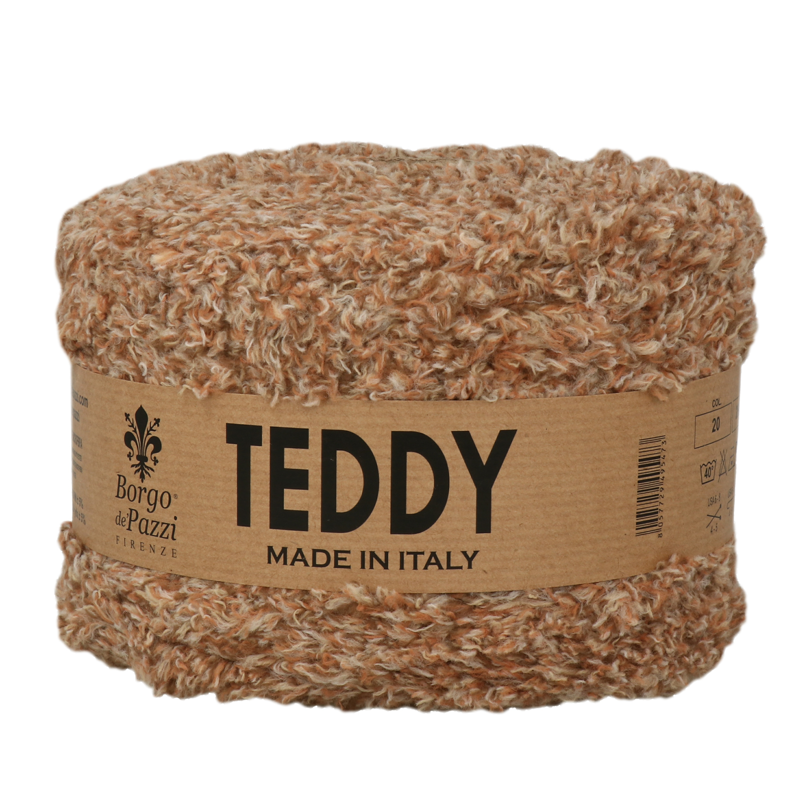 borgo de' pazzi teddy - caramello (20) - 500gr (480mt) | 1pc