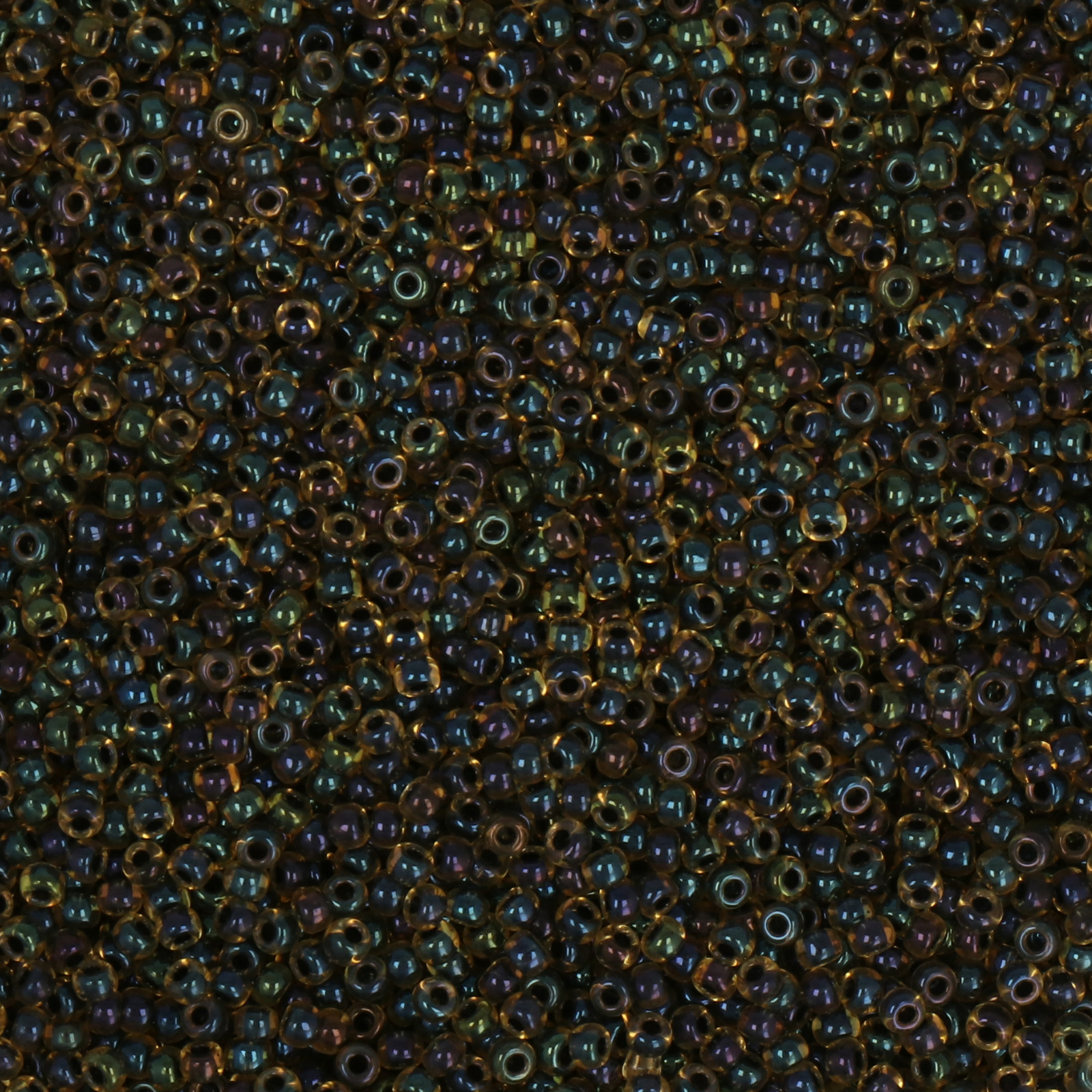 miyuki rocailles 11/0 - color-lined cobalt/light topaz (349) | 10gr