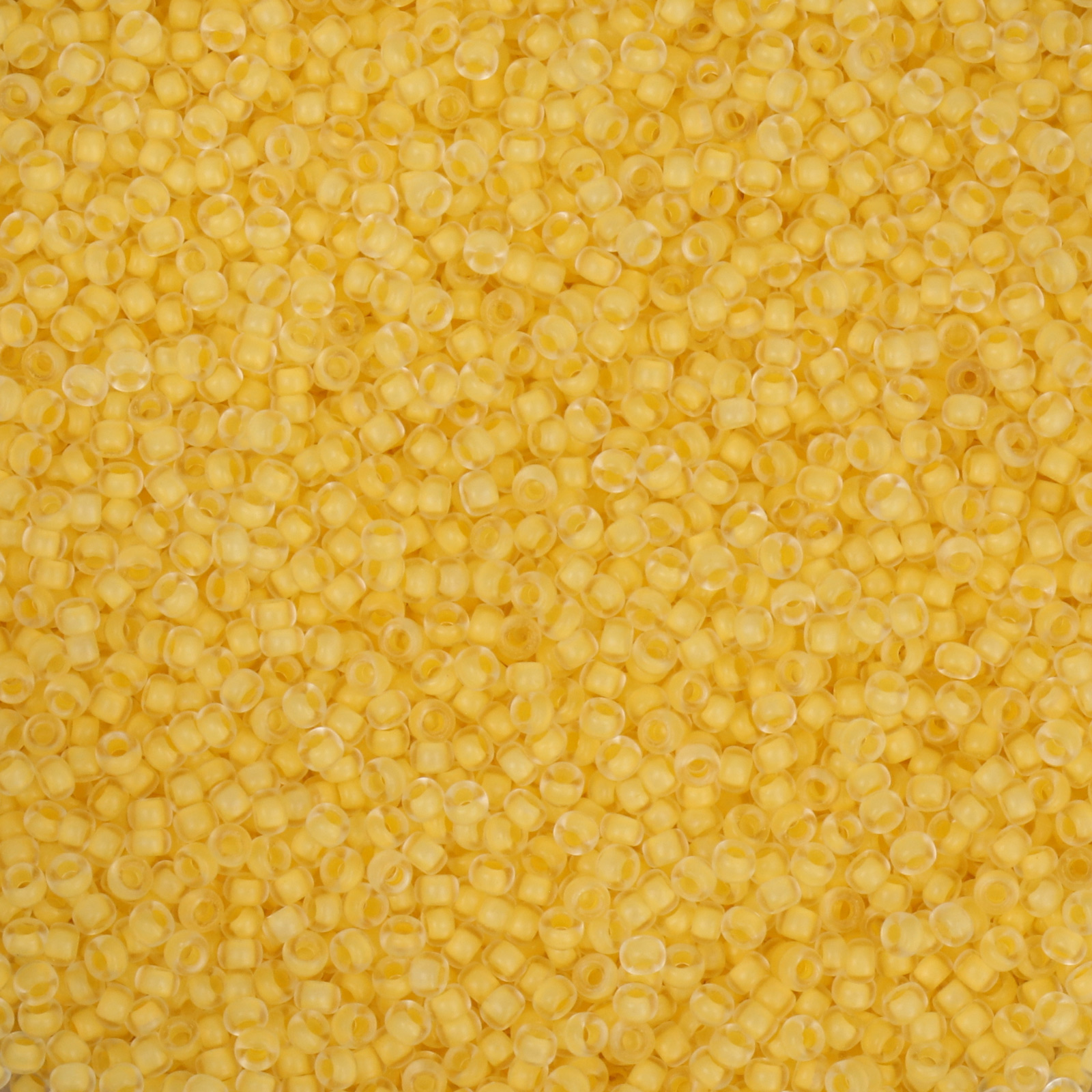 miyuki rocailles 11/0 - color-lined semi matte dafodil/crystal (1936) | 10gr