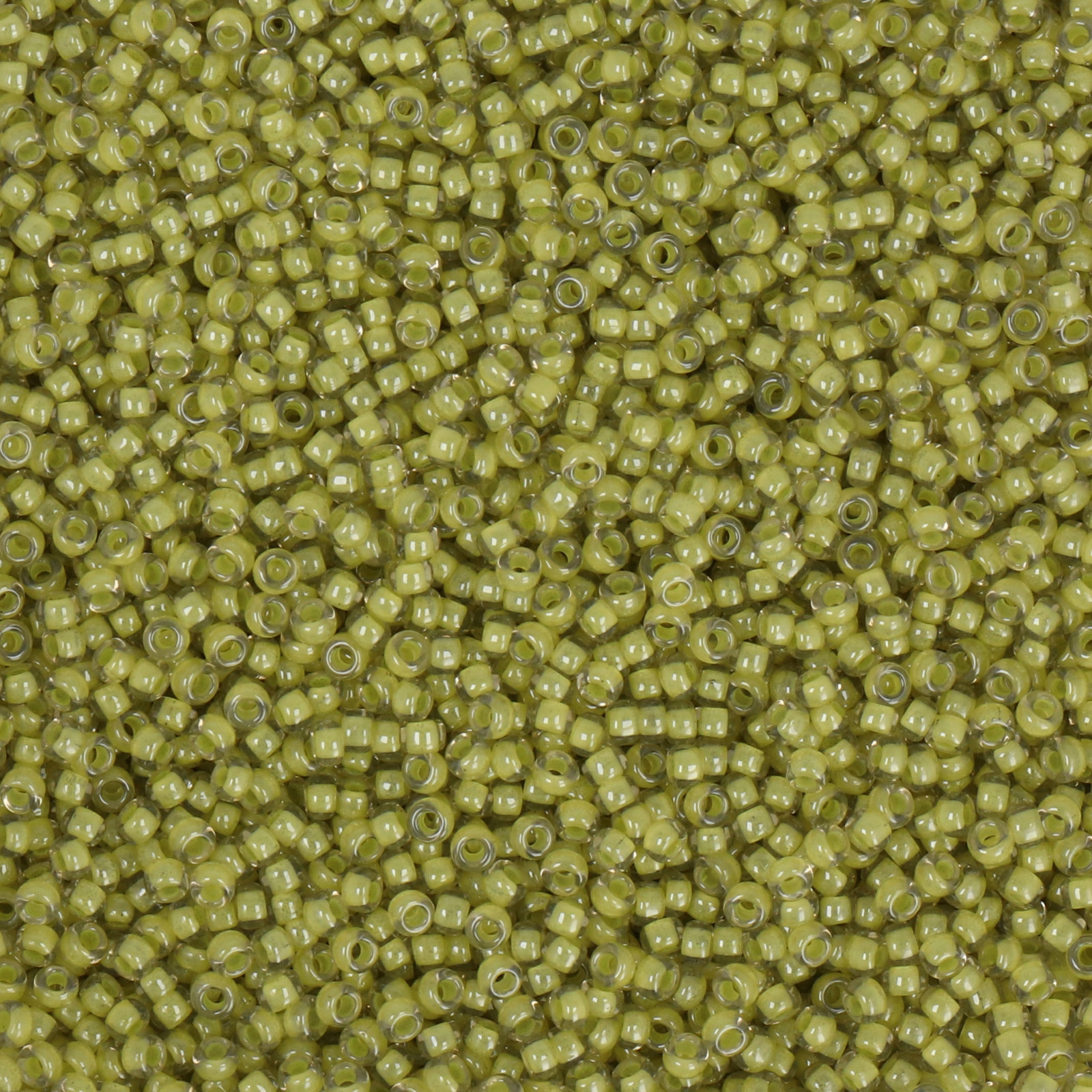 miyuki rocailles 11/0 - color-lined yellow/crystal luster (378) | 10gr