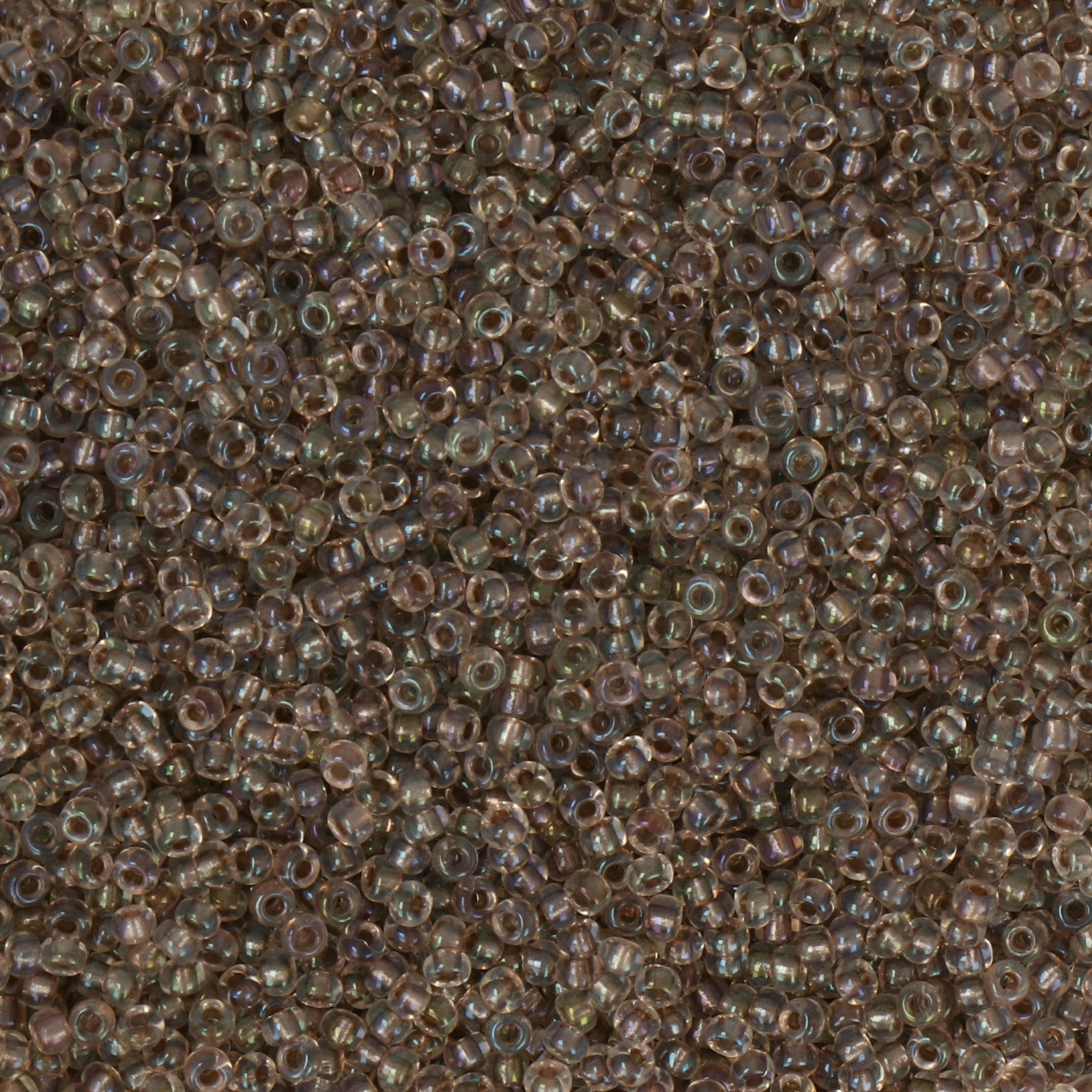 miyuki rocailles 11/0 - color-lined taupe/crystal ab (2195) | 10gr