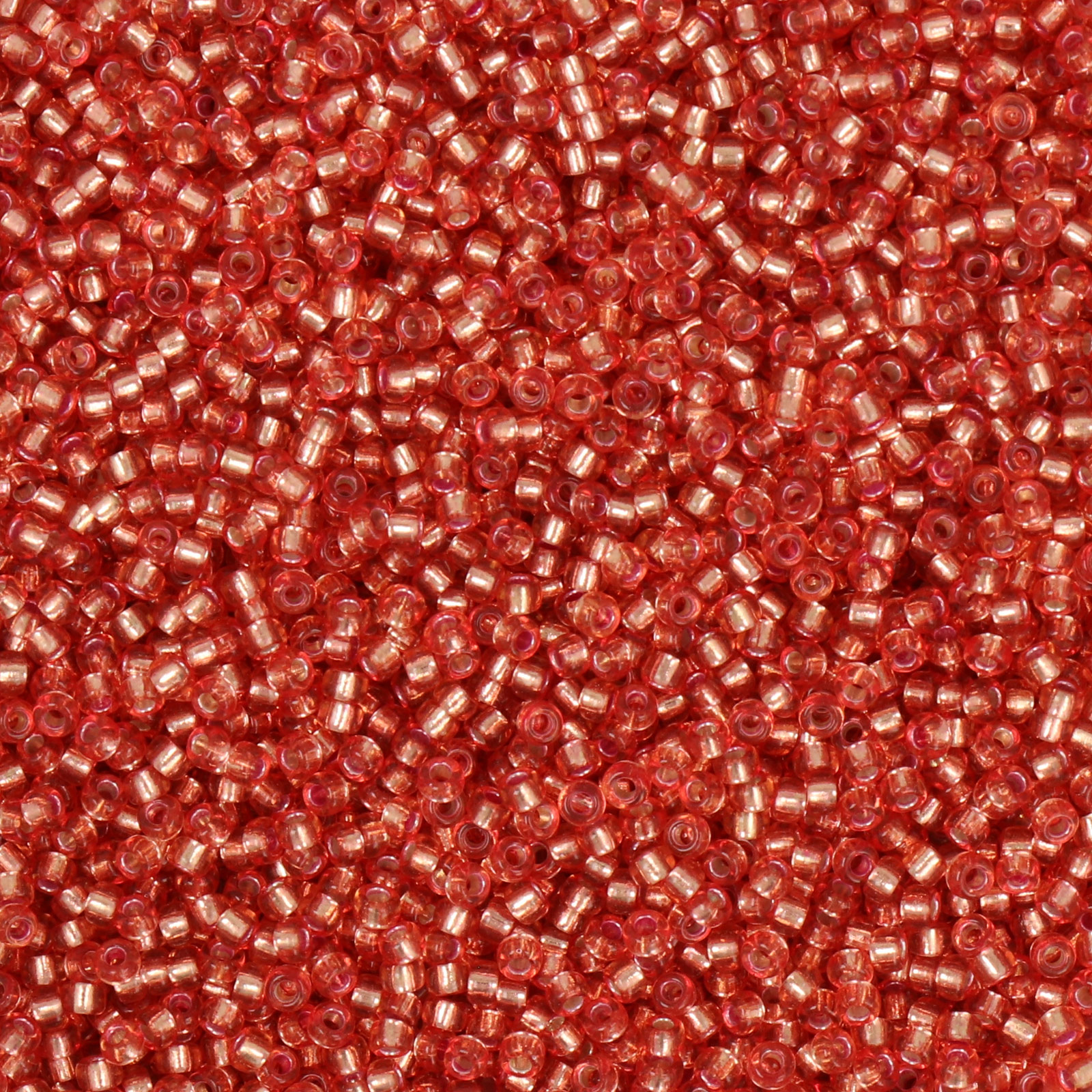 miyuki rocailles 11/0 - silver-lined light salmon (1660) | 10gr
