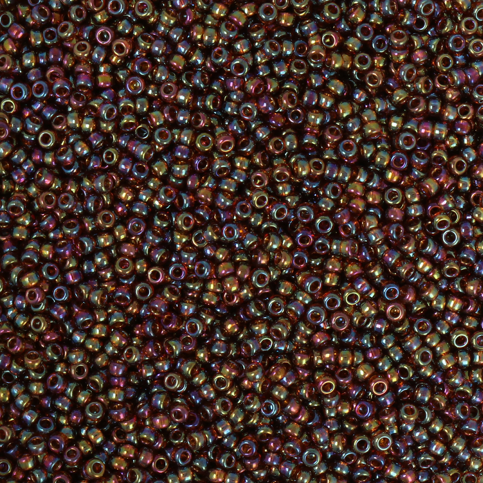 miyuki rocailles 11/0 - transparent topaz ab (257) | 10gr
