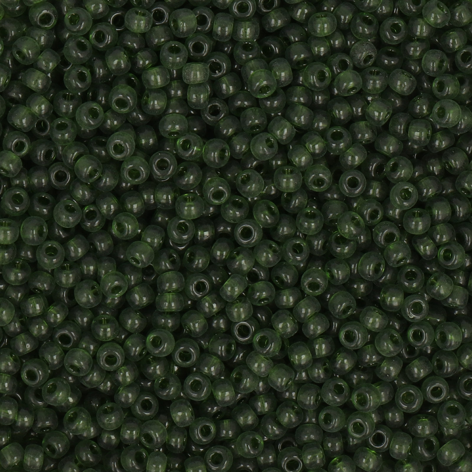miyuki rocailles 8/0 - transparent olive (158) | 10gr