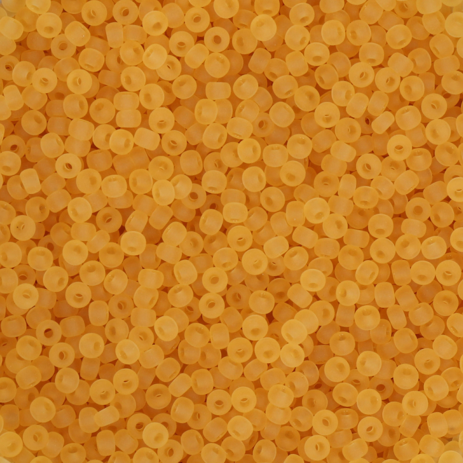 miyuki rocailles 8/0 - transparent matte light topaz (132f) | 10gr