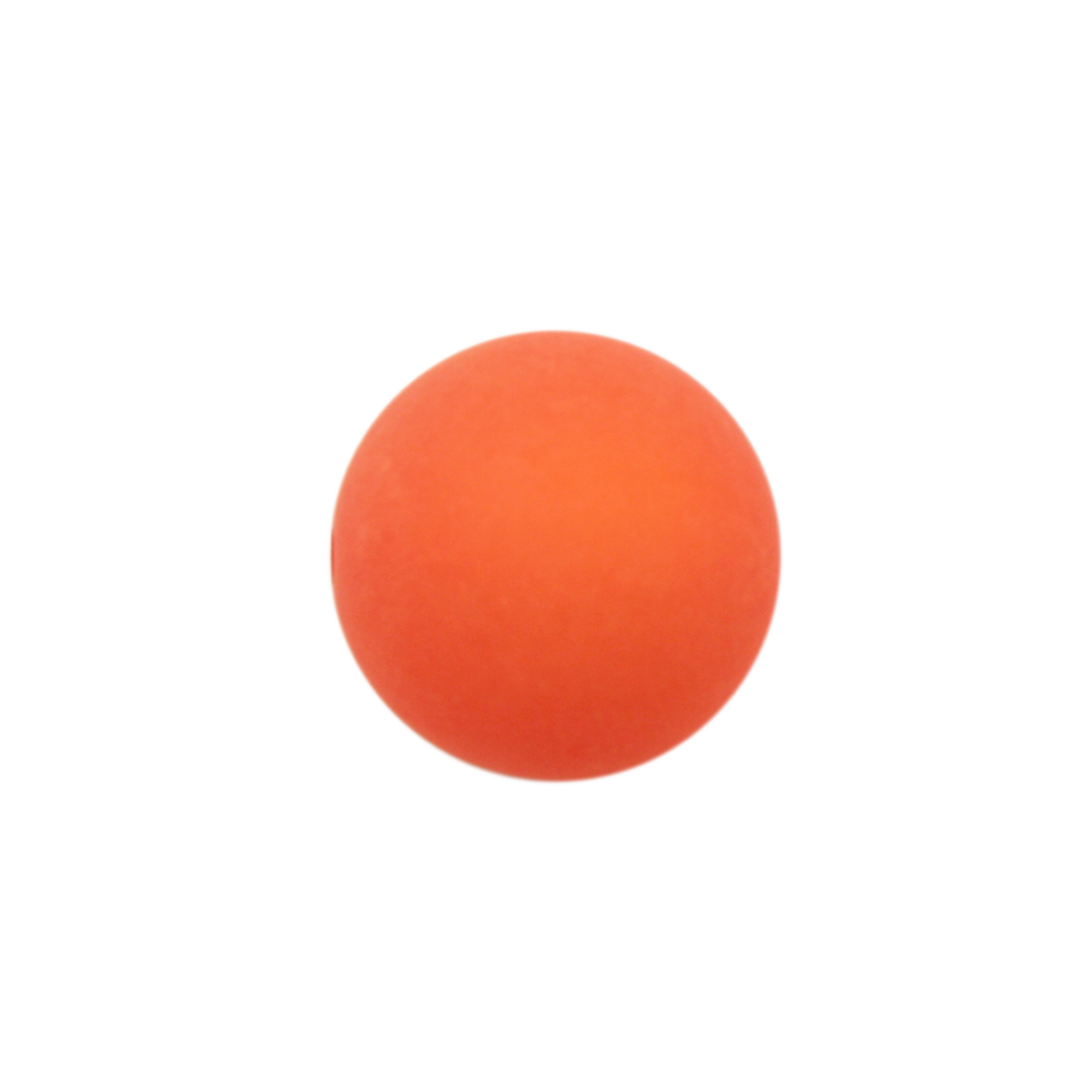 perle polaris frosted - runde orange 12mm | 4st