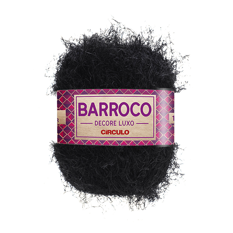 circulo barroco decore luxo - black (900) - 280gr (180mt) | 1pc
