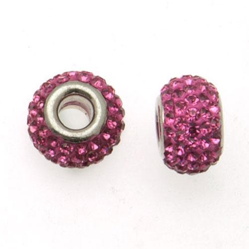 rosepave' large hole beads 14x9mm | 1pc