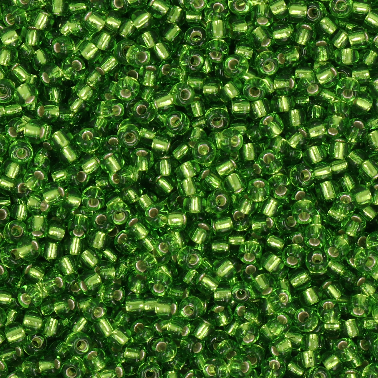 miyuki rocailles 8/0 - silver-lined lime (2423) | 10gr
