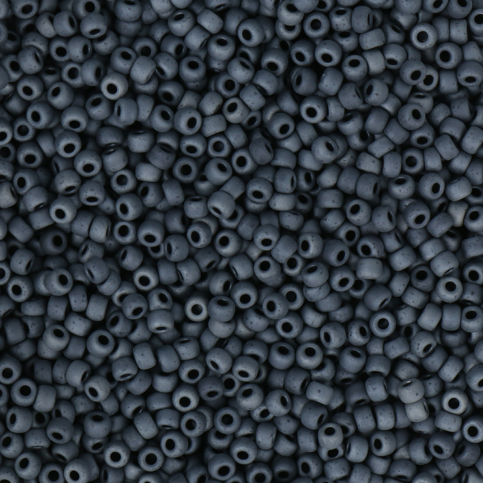 miyuki rocailles 8/0 - matte gunmetal (2001) | 10gr