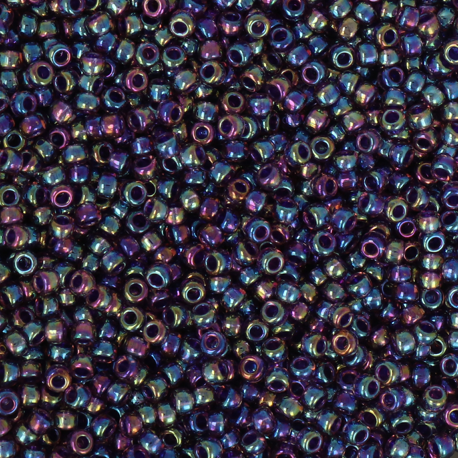 miyuki rocailles 8/0 - color-lined purple/amethyst ab (356) | 10gr
