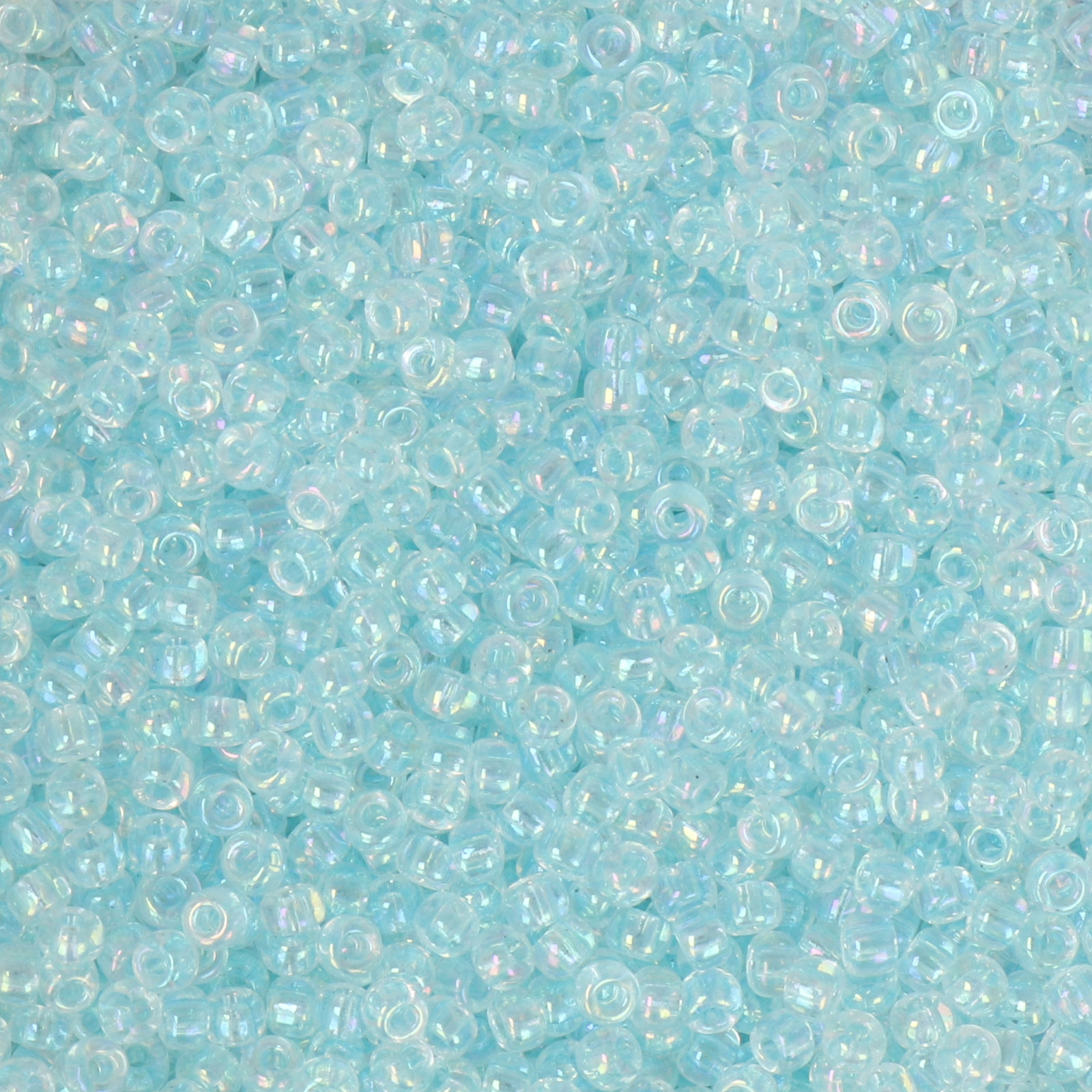 miyuki rocailles 8/0 - color-lined glacier blue/crystal ab (269) | 10gr
