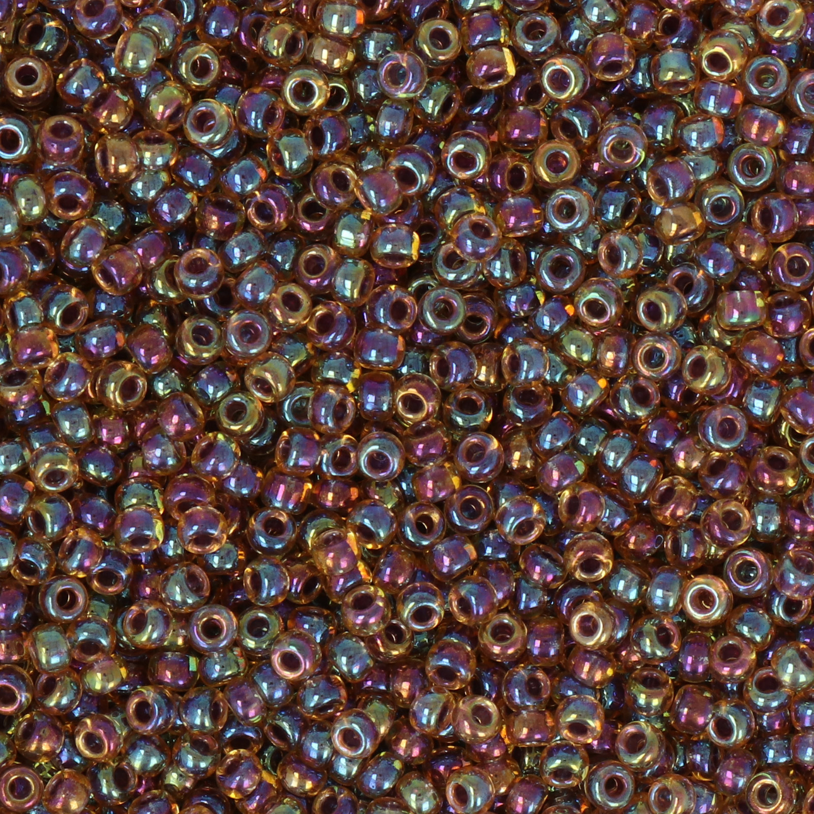 miyuki rocailles 8/0 - color-lined berry/light topaz ab (342) | 10gr