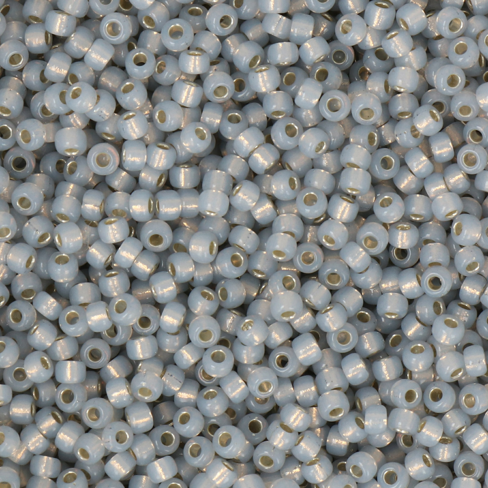 miyuki rocailles 8/0 - silver-lined opal alabaster (576) | 10gr