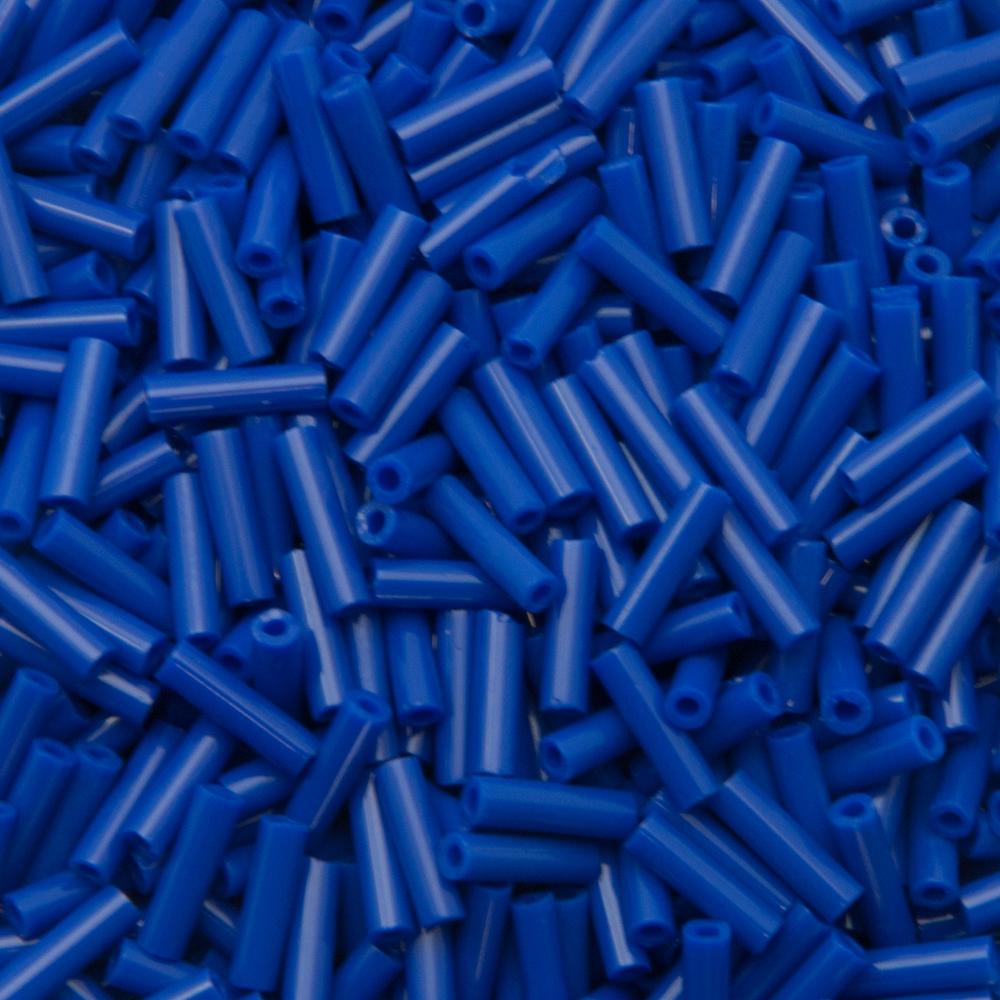 bugle miyuki beads 6mm - opaque cobalt (414) | 10gr