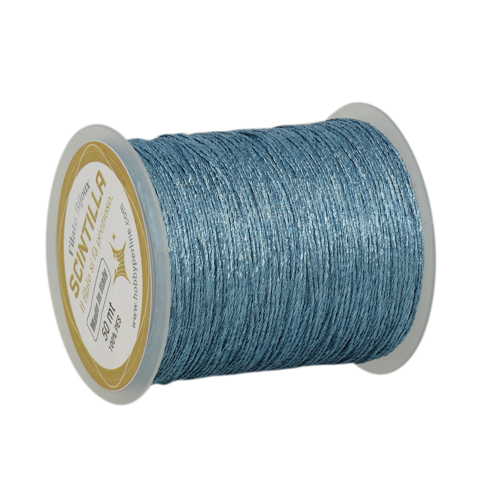 crochet jewel thread scintilla grandé - denim - 50mt | 1pc