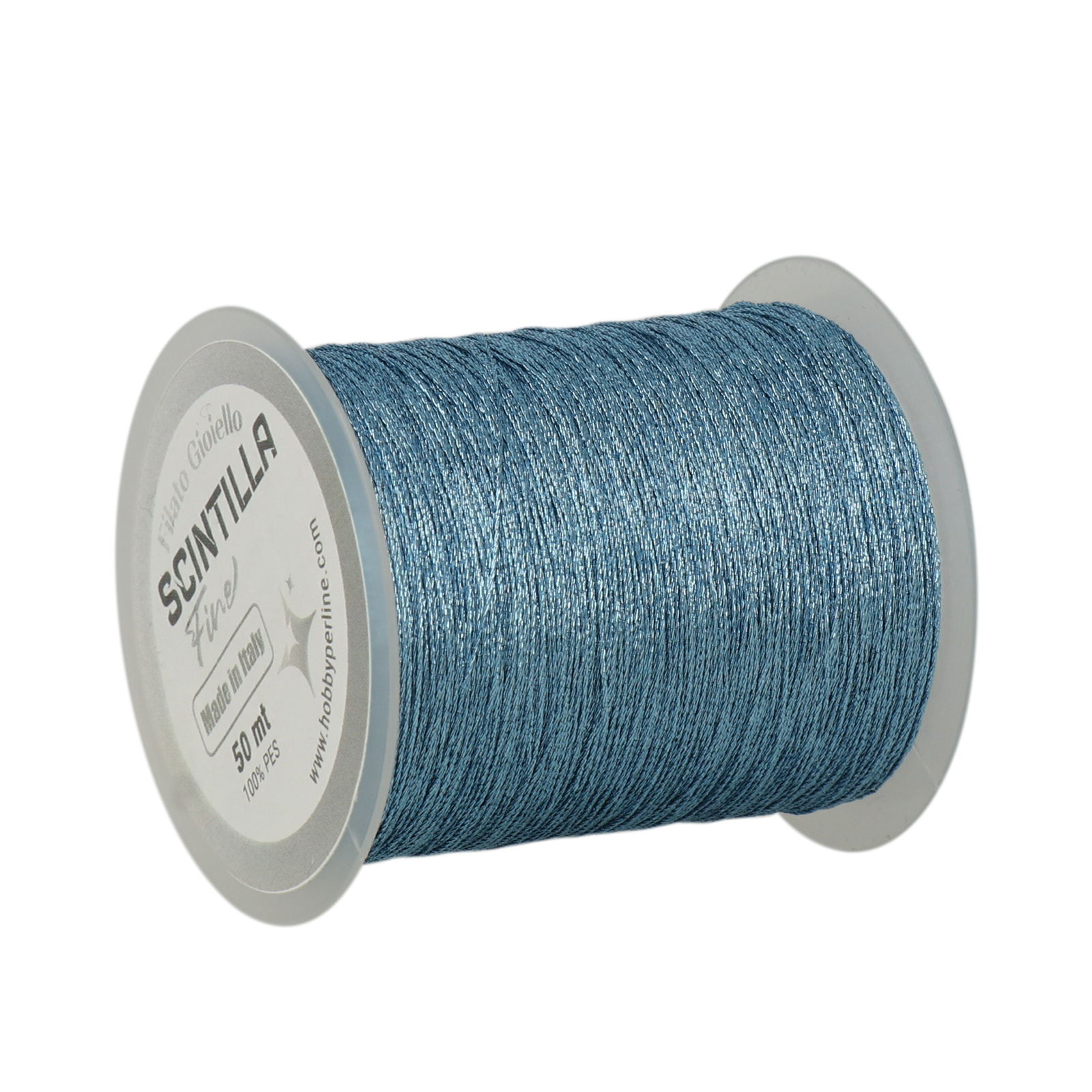 crochet jewel thread scintilla fine - denim - 50mt | 1pc