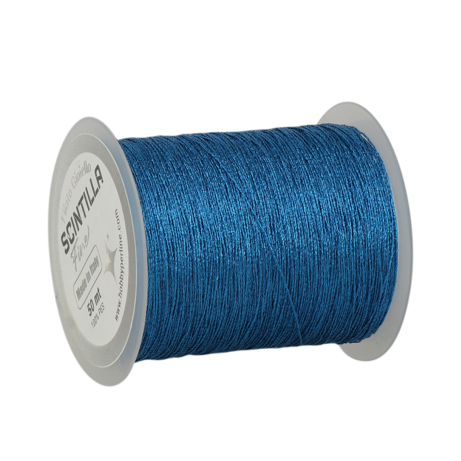 crochet jewel thread scintilla fine - royal blue - 50mt | 1pc