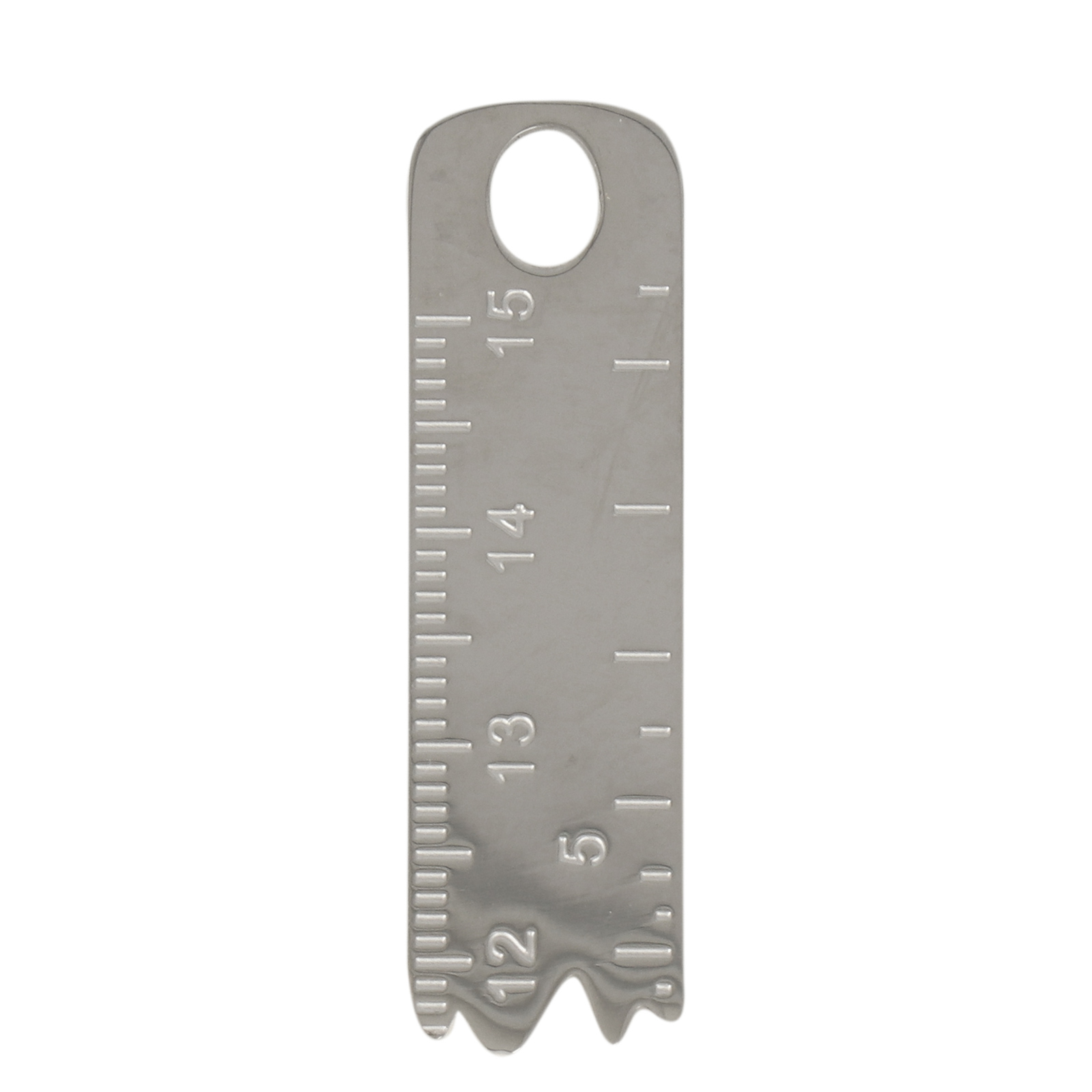 gold plated stainless ruler pendant 36x10mm | 1pc