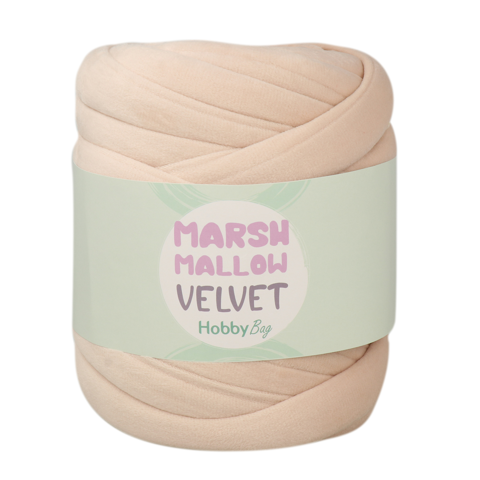 hobbybag marshmallow velvet - natural - 500gr (20mt) | 1st
