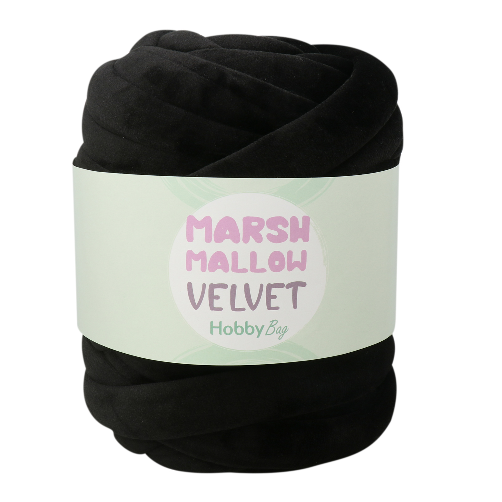 hobbybag marshmallow velvet - schwarz - 500gr (20mt) | 1st