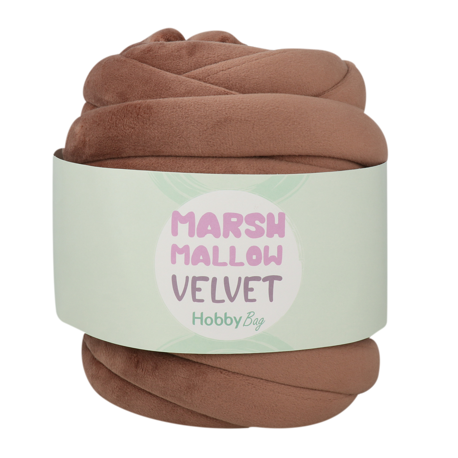 hobbybag marshmallow velvet - taupe - 500gr (20mt) | 1pc