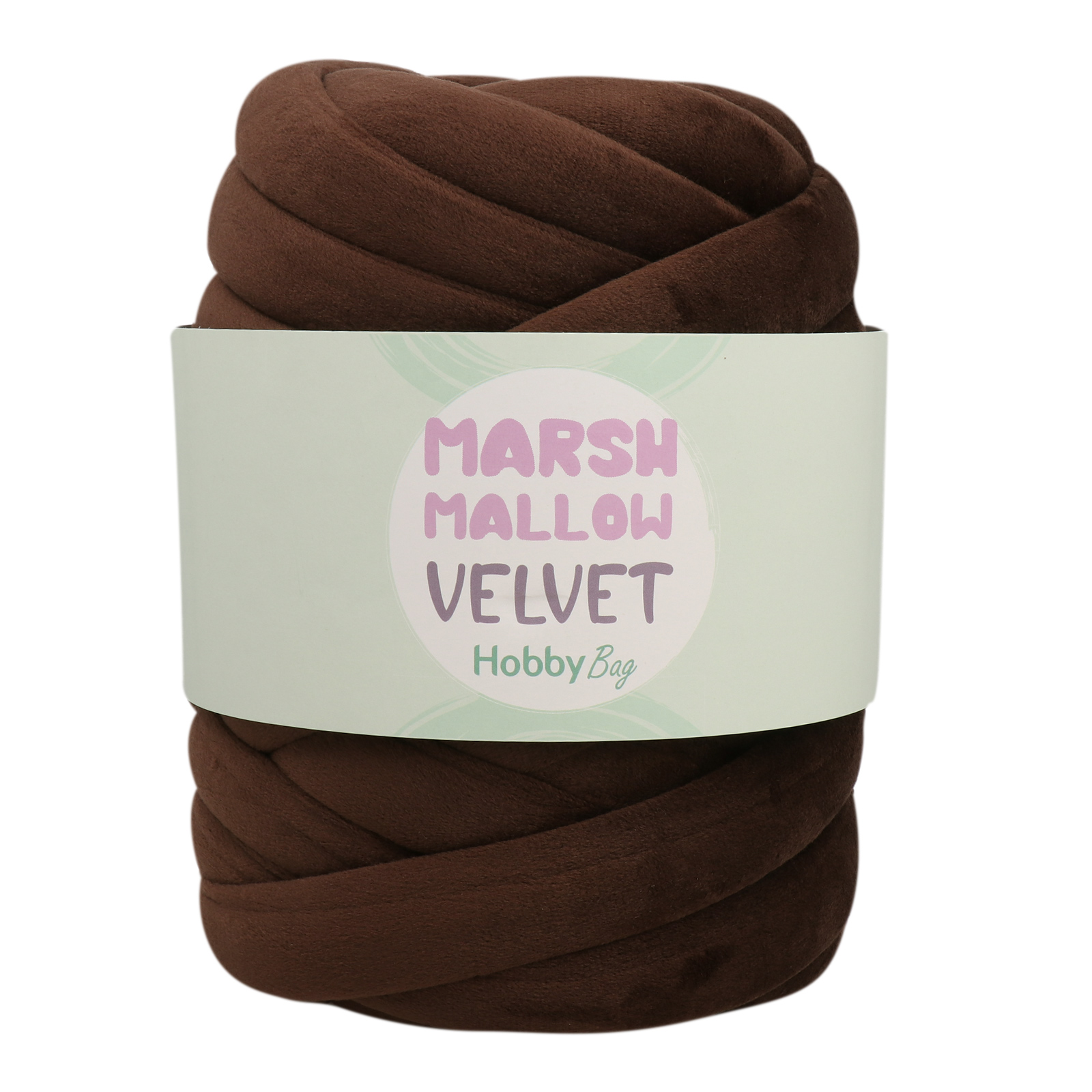 hobbybag marshmallow velvet - dark chocolate - 500gr (20mt) | 1pc