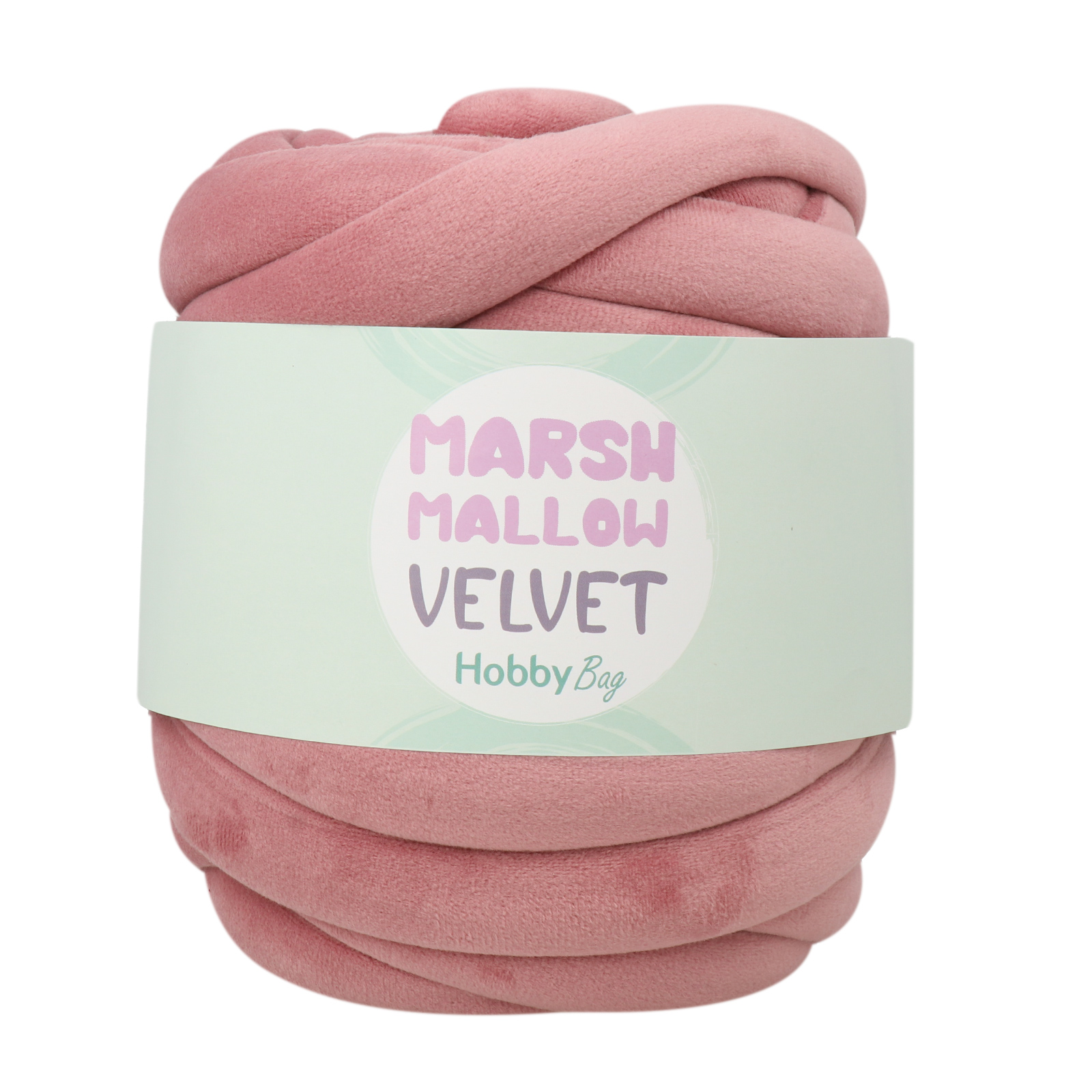 hobbybag marshmallow velvet - antique pink - 500gr (20mt) | 1pc