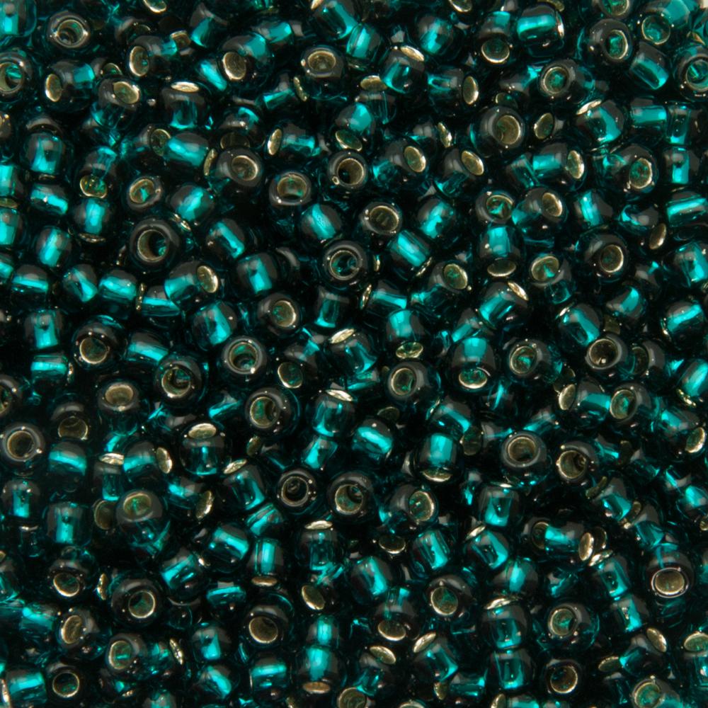 saatperlen toho 8/0 silver-lined teal (27bd) | 10gr