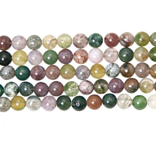 indischer achat glatt runde 4mm | strang 38/40cm