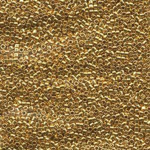 miyuki delica 8/0 - metallic 24k gold plated | 5gr