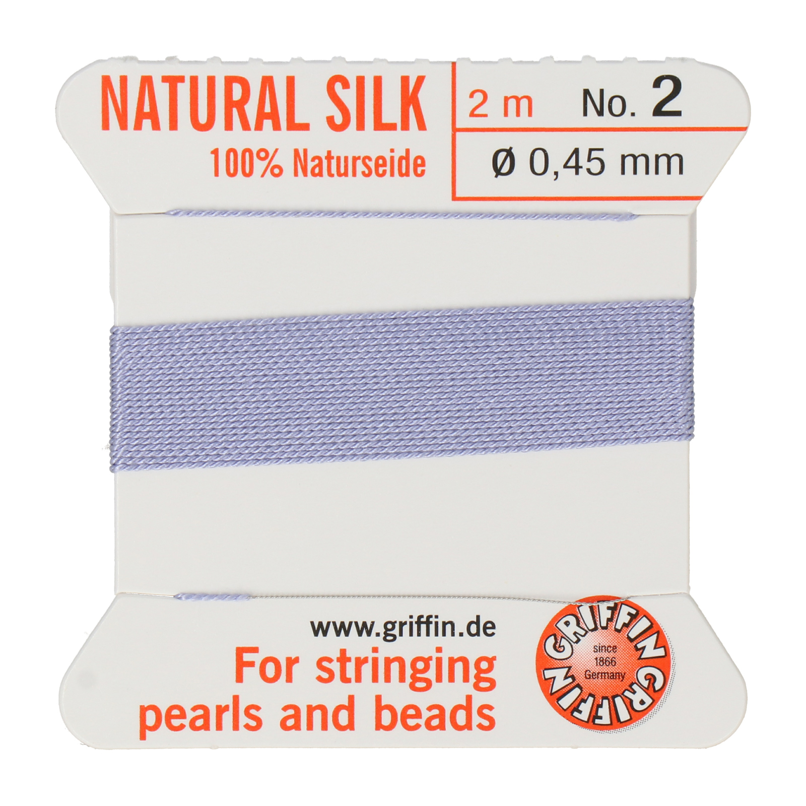 lillac griffin silk bead cord diameter 0,45mm - 2 mt | 1pc