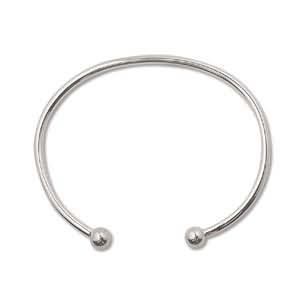 silver plated bracelet with removable end 3mm | 1pc