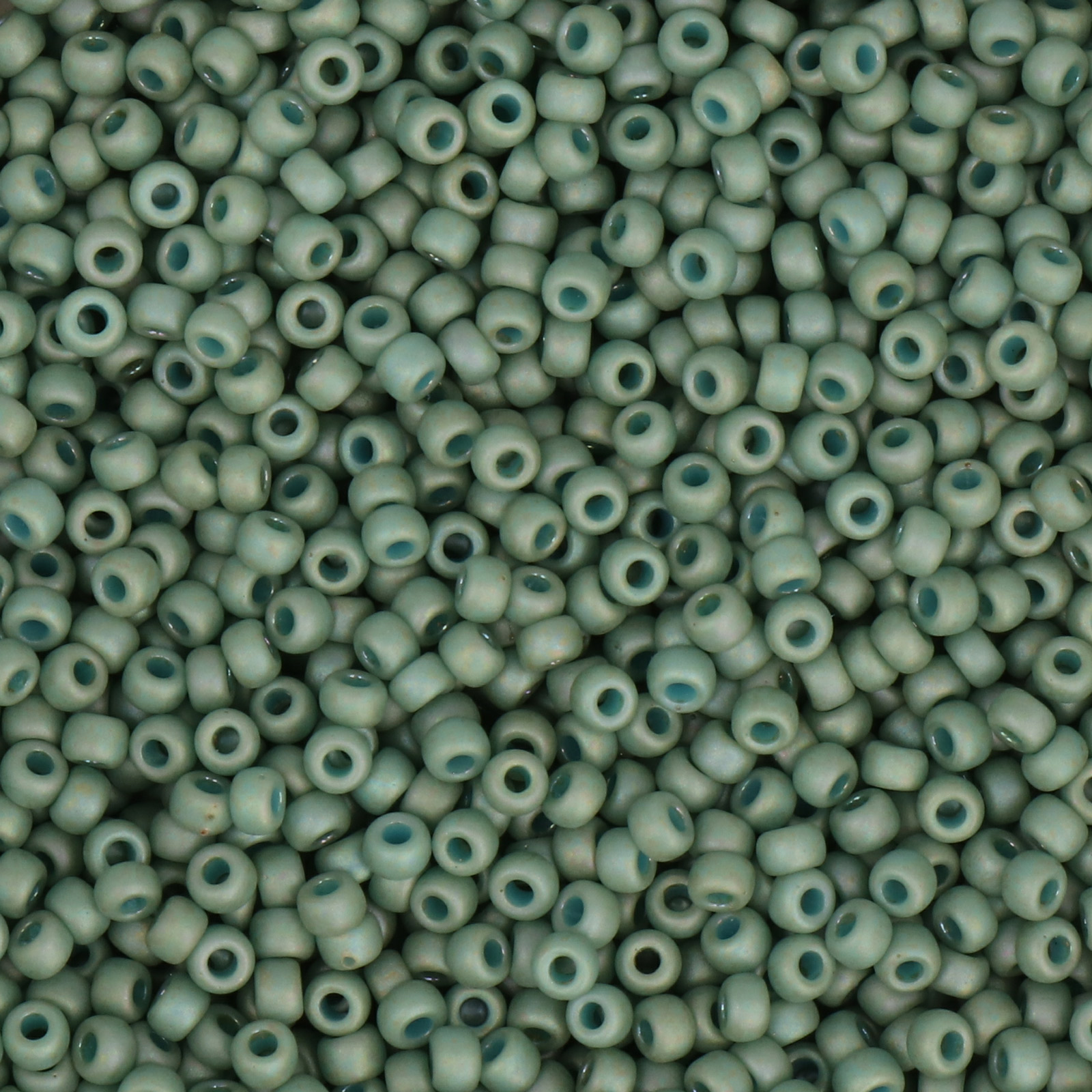 miyuki rocailles 8/0 - opaque glazed frosted rainbow celadon (4701) | 10gr