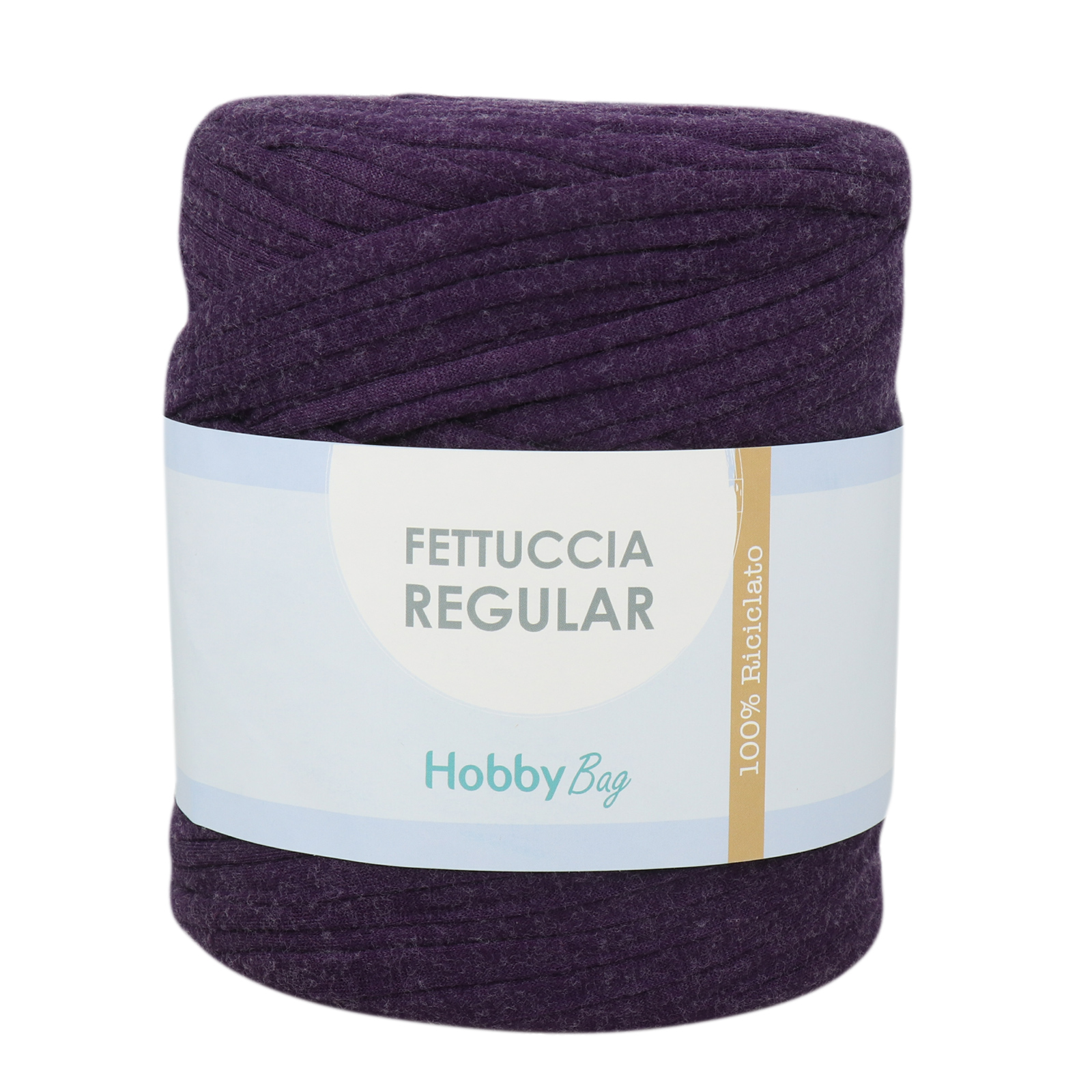 hobbybag t-shirt yarn fettuccia regular - soft violet - 700-900gr aprox (110-130mt) | 1pc
