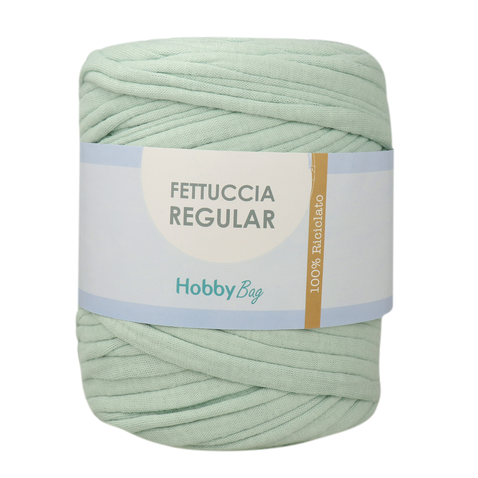 hobbybag t-shirt yarn fettuccia regular - soft clear water - 600-900gr aprox (110-130mt) | 1pc