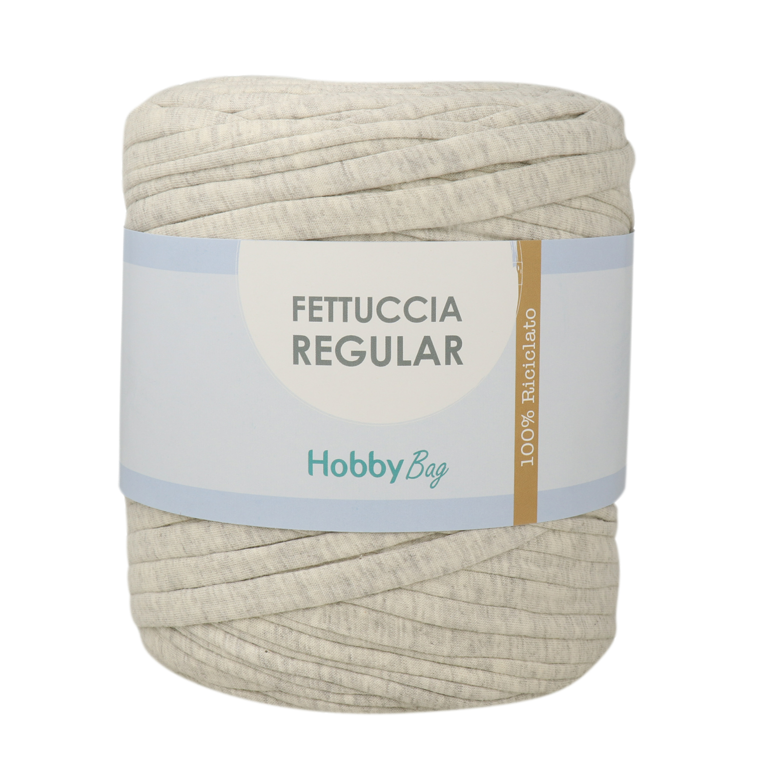 hobbybag t-shirt yarn fettuccia regular - marble gray - 700-900gr aprox (110-130mt) | 1pc