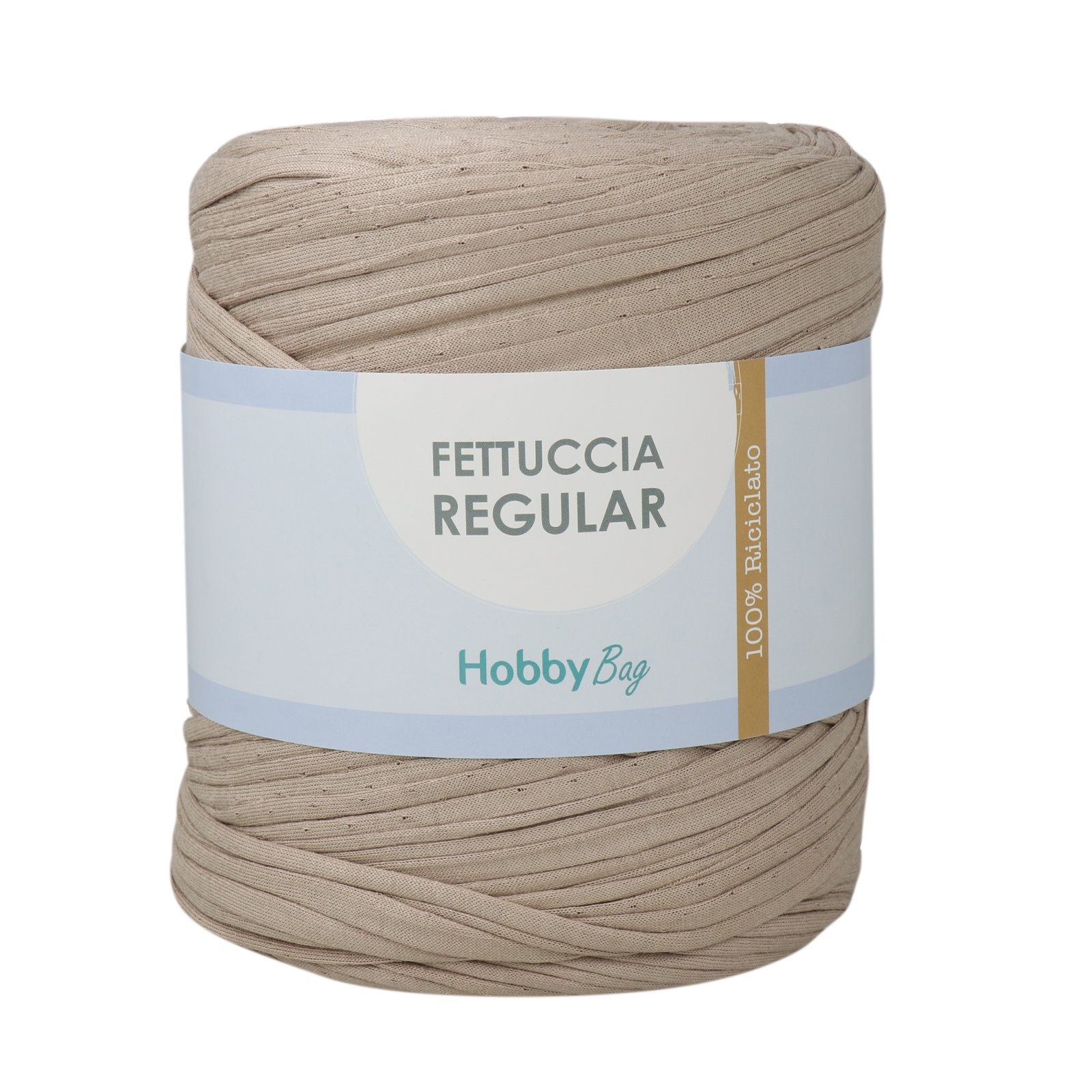 hobbybag t-shirt yarn fettuccia regular - caffè mocha - 700-900gr ca. (110-130mt) | 1st
