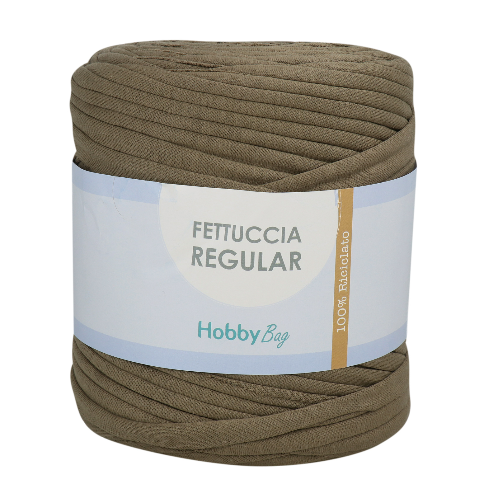 hobbybag t-shirt yarn fettuccia regular - sage brushed - 700-900gr aprox (110-130mt) | 1pc