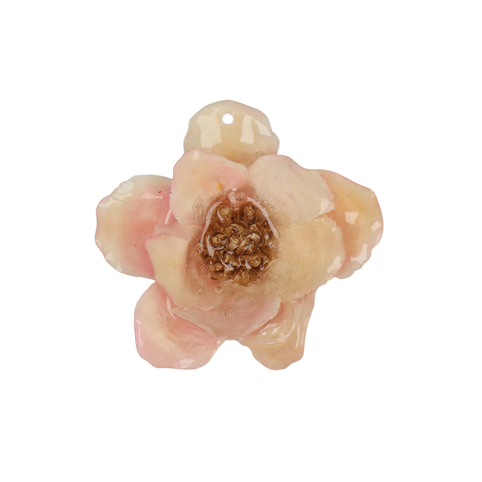 natural dry flower pendant pink helesia - aprox. 25-30mm | 1pc