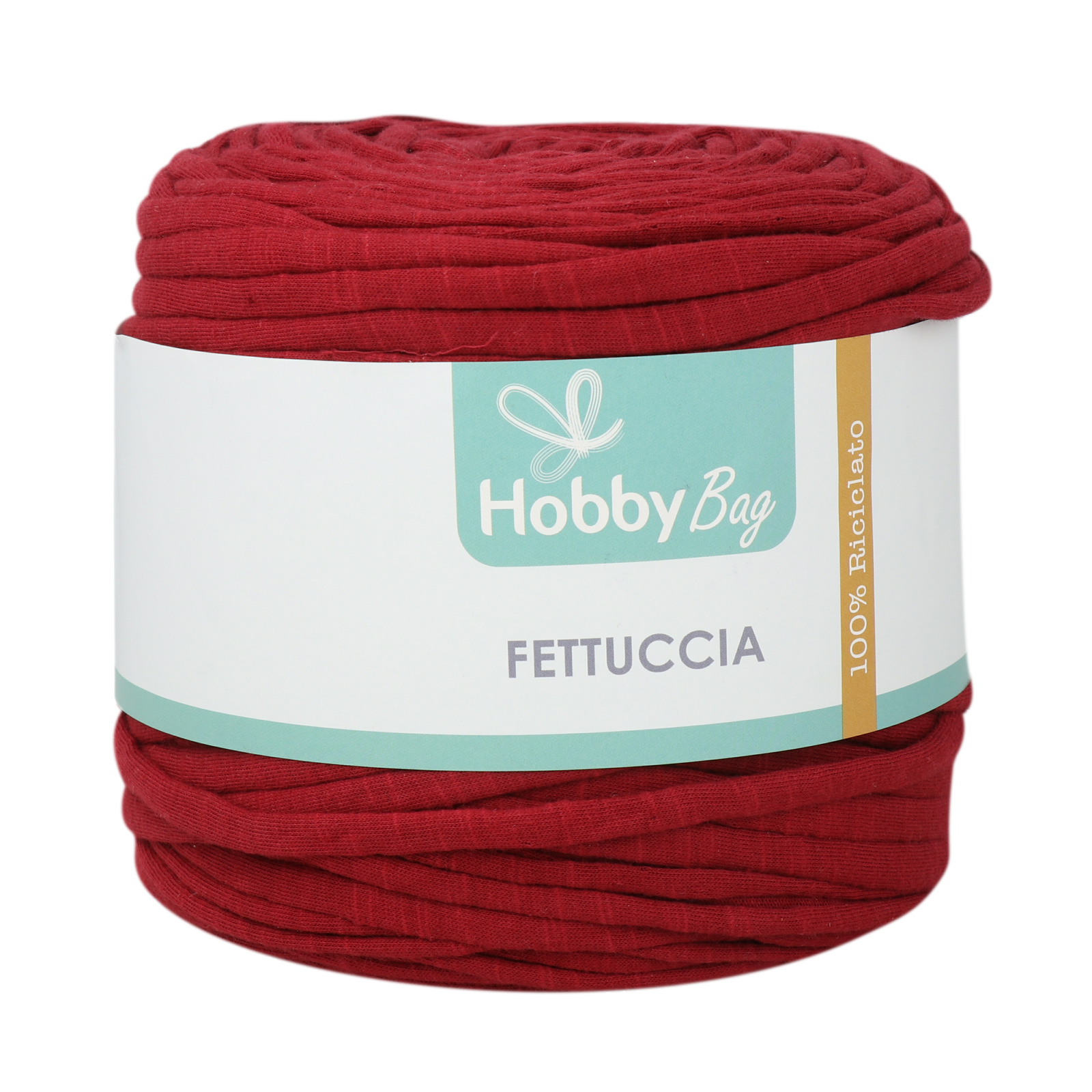 hobbybag t-shirt yarn fettuccia - gestreifter traubentrester - 500-800gr (110-130mt) | 1st